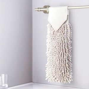 NWT Norwex Heathered Oatmeal Chenille Hand Towel